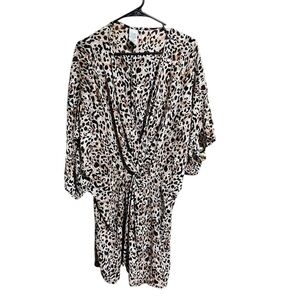 Time and Tru Leopard Print Swim Coverup